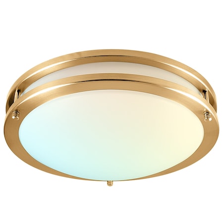 Luxrite 12 Inch LED Flush Mount Ceiling Light 5 CCT Selectable 2700K-5000K 14W 1120LM Dimmable LR23296-1PK
